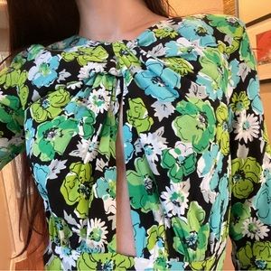 NWT Zara long sleeve floral bodysuit